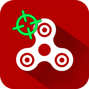 app particolare di fidget spinner shooter arcade con lame e led